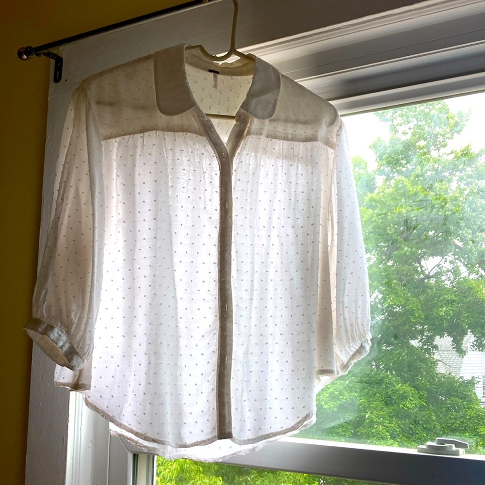 Free people blouse S/P cotton blend.